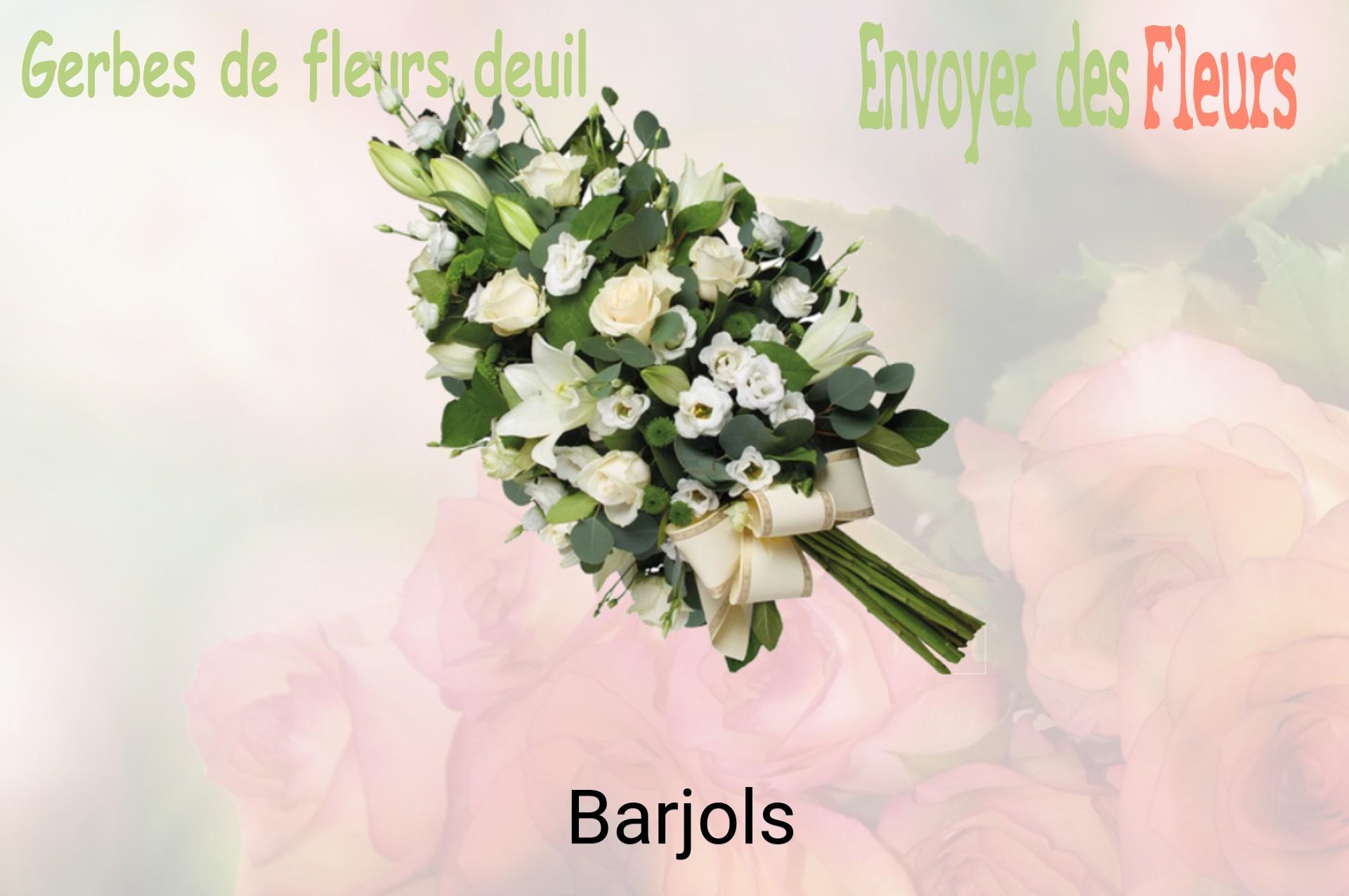 Gerbe de fleurs de deuil livrée à Barjols